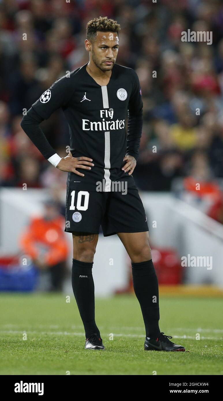 PSG forward Neymar Neymar during the UEFA Champions League - Group C match at the Anfield Stadium, Liverpool. Picture date 18th September 2018. Picture credit should read: Andrew Yates/Sportimage via PA Images Stock Photo