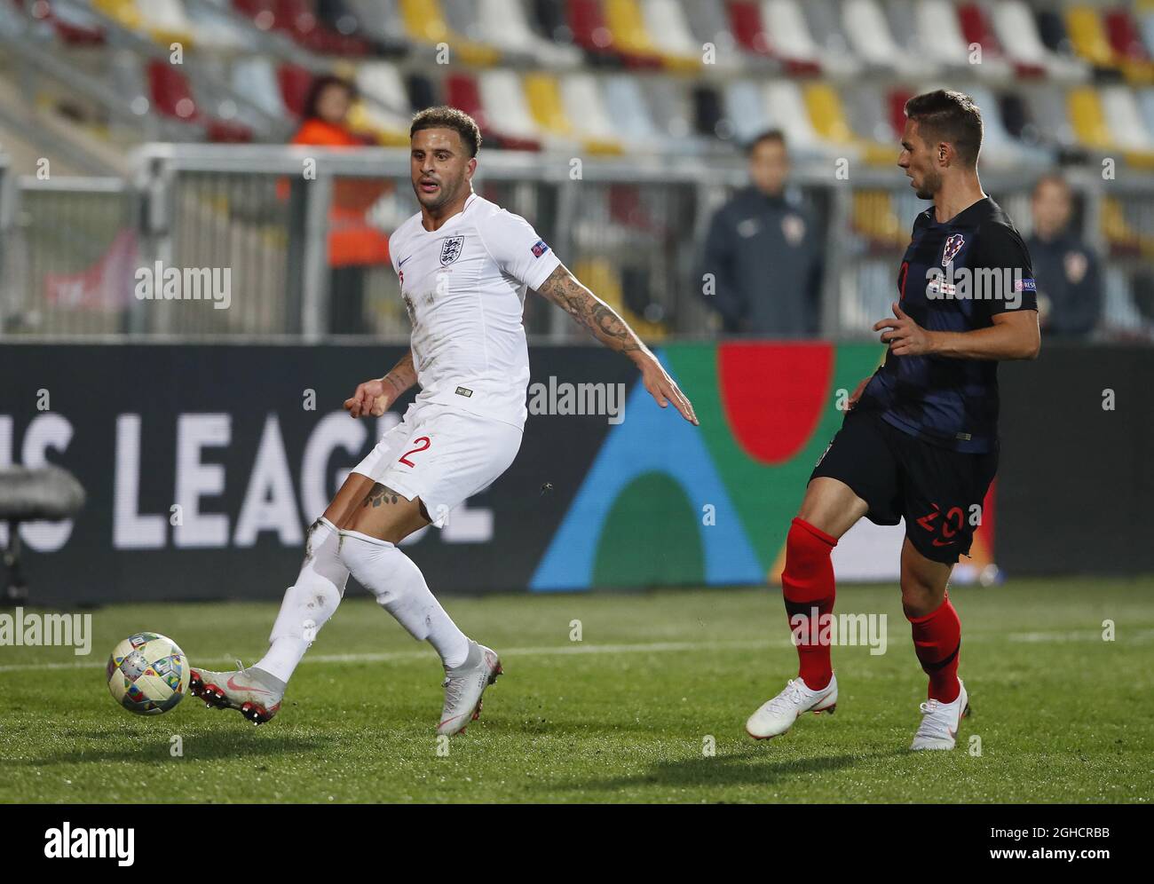 Alen Halilovic of HNK Rijeka controls a ball during the 1st leg of second  qualifying round of UEFA Conference League between HNK Rijeka and  Djurgardens at HNK Rijeka stadium, in Rijeka, Croatia