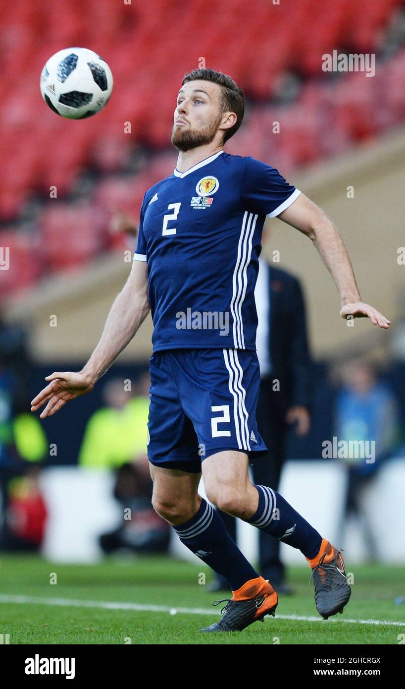 Stephen O'Donnell of Scotland during the International Friendly match at Hampden Park Stadium, Glasgow. Picture date 14th October 2018. Picture credit should read: Richard Lee/Sportimage via PA Images Stock Photo