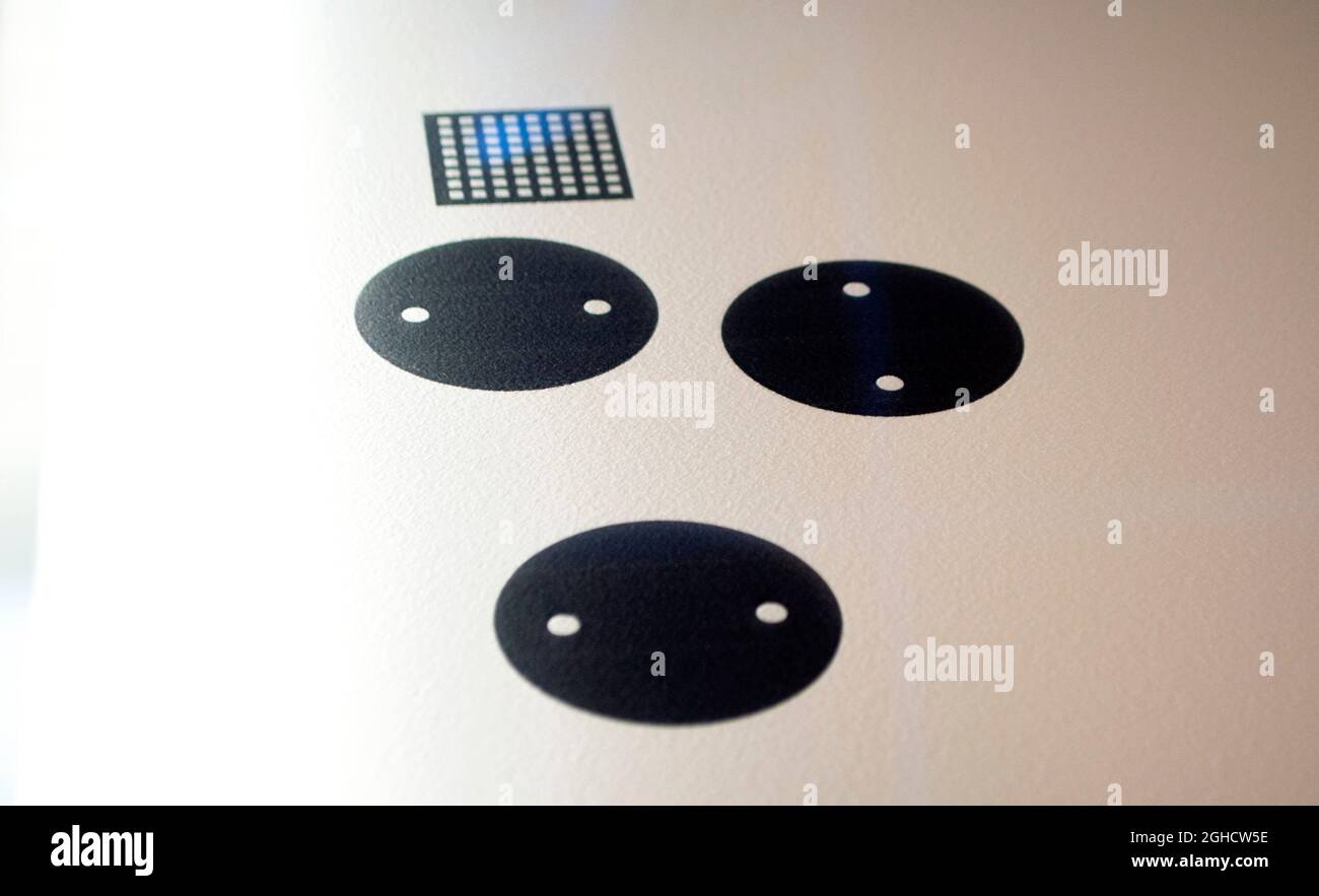 Industrial professional powder 3D printer printing process Stock Photo