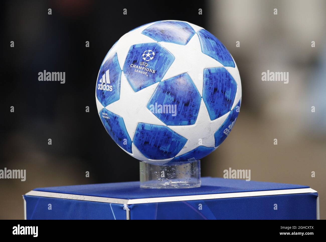 The 2018 Adidas Champions League ball during the UEFA Champions League  Group H match at the Etihad Stadium, Manchester. Picture date 7th November  2018. Picture credit should read: Simon Bellis/Sportimage via PA