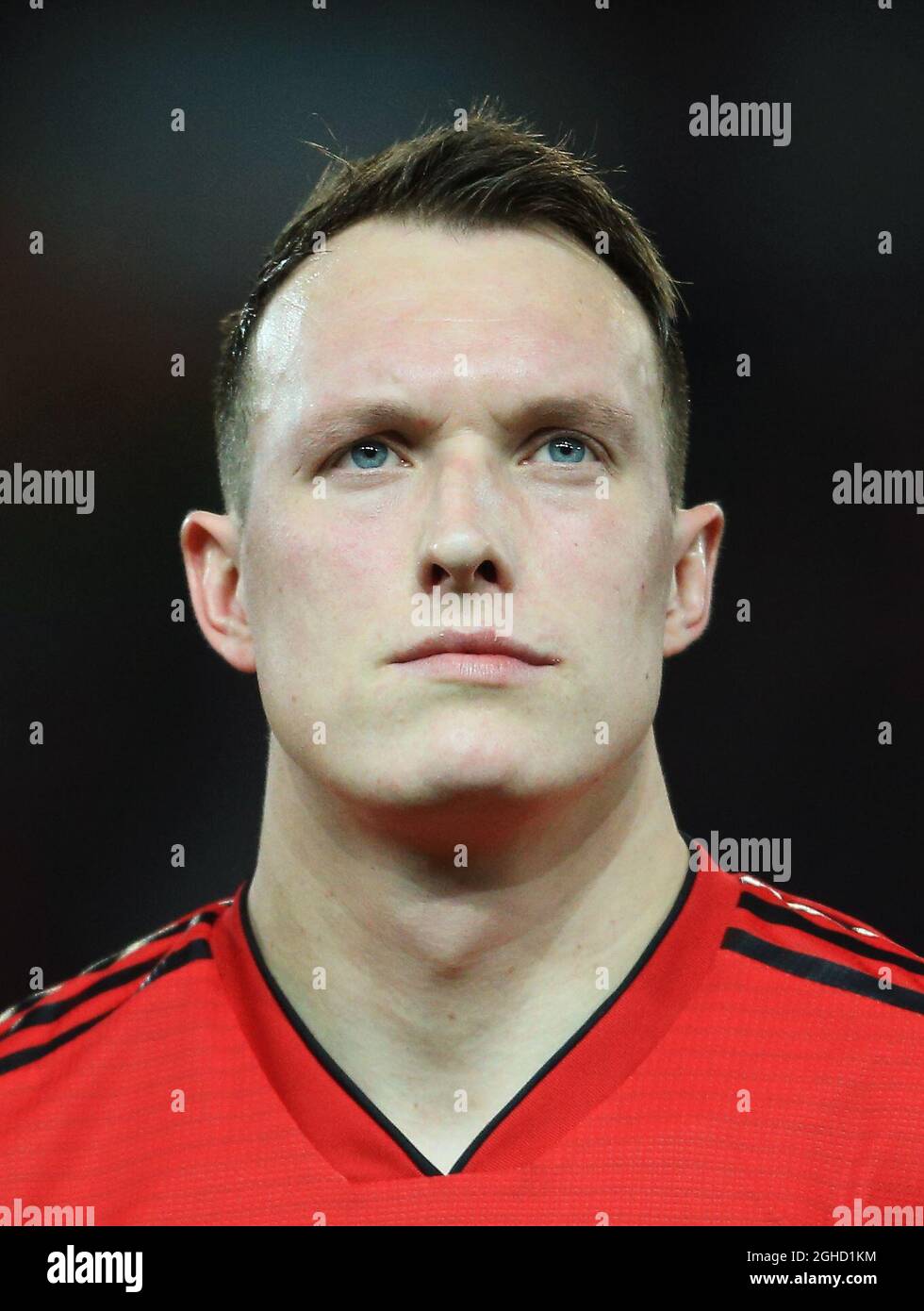 Manchester United's Phil Jones during the UEFA Champions League match at Old Trafford, Manchester. Picture date 27th November 2018. Picture credit should read: Matt McNulty/Sportimage via PA Images Stock Photo