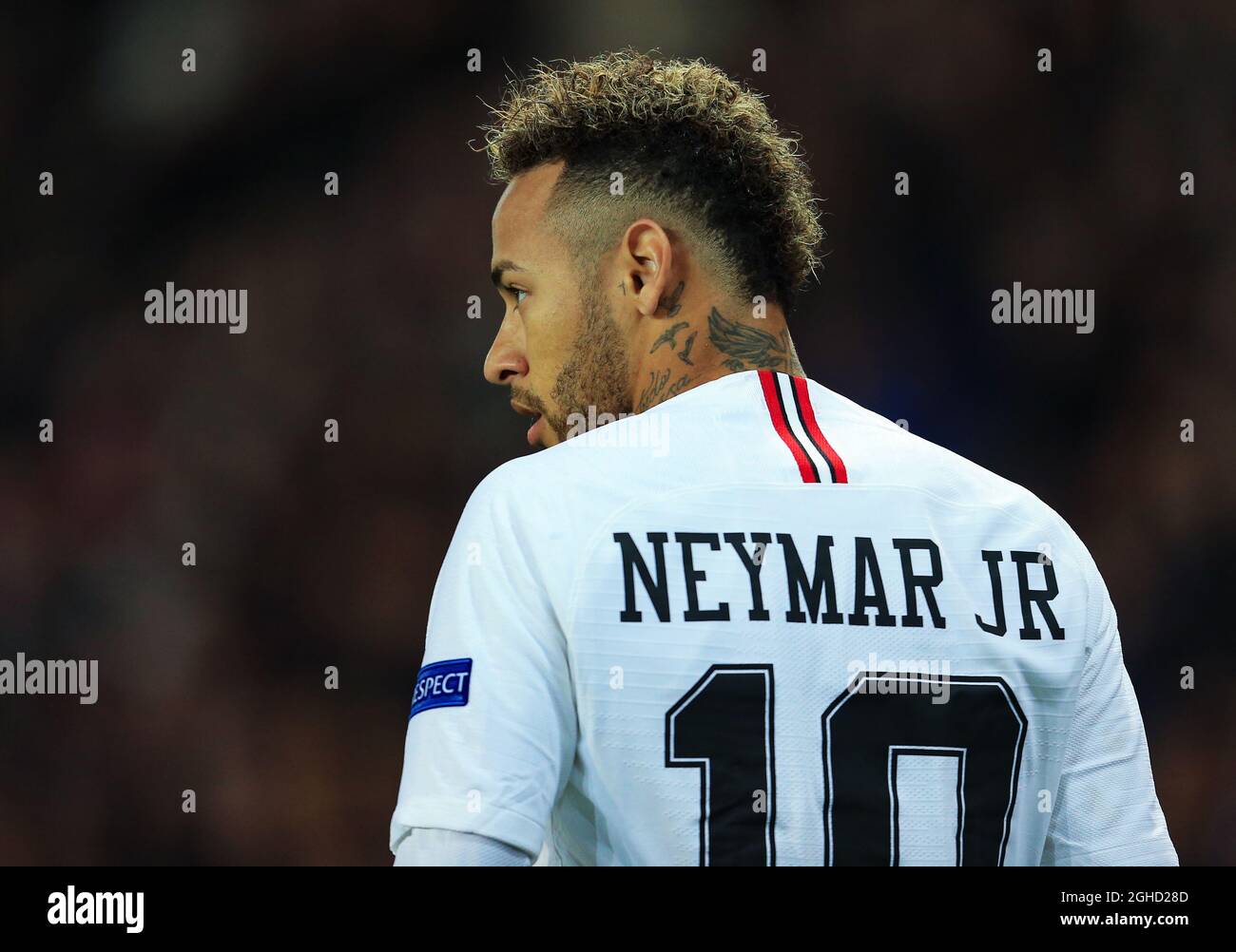 Neymar of Paris Saint-Germain during the UEFA Champions League Group C match  at the Parc des Princes Stadium, Paris. Picture date: 28th November 2018.  Picture credit should read: Matt McNulty/Sportimage via PA