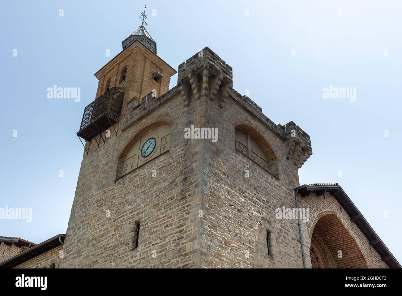 Church of San Nicolas, Pamplona, Spain Stock Photo