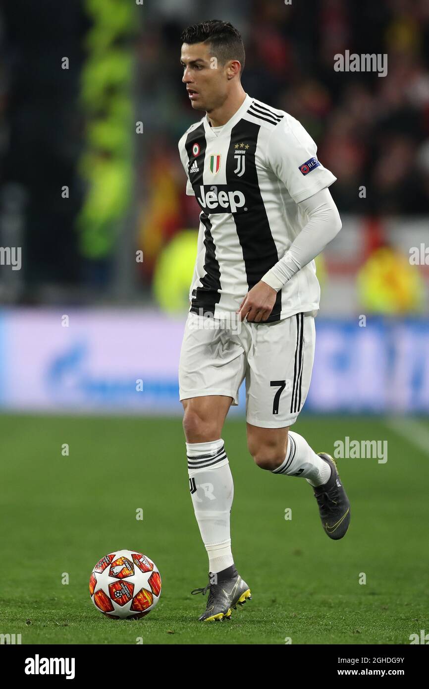Cristiano Ronaldo of Juventus during the UEFA Champions League Round of ...