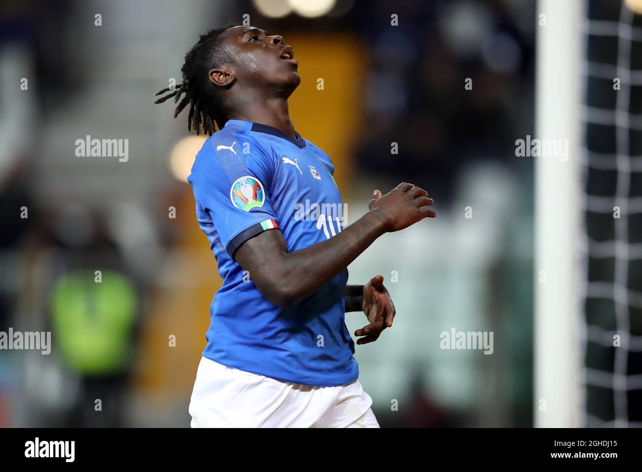 Moise Kean Of Italy During The Uefa Euro Qualifying Group J Match At The Ennio Tardini Stadium Parma Italy Picture Date 26th March 19 Picture Credit Should Read Jonathan Moscrop Sportimage Via Moise Kean Of Italy During The Uefa Euro Qualifying Group J Match At The Ennio Tardini Stadium Parma Italy Picture Date 26th March 19 Picture Credit Should Read Jonathan Moscrop Sportimage Via