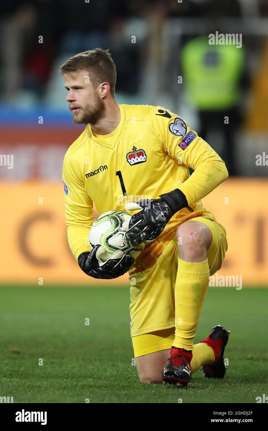 Benjamin Buchel Of Liechtenstein During The Uefa Euro Qualifying Group J Match At The Ennio Tardini Stadium Parma Italy Picture Date 26th March 19 Picture Credit Should Read Jonathan Moscrop Sportimage Via Benjamin Buchel Of Liechtenstein During The Uefa Euro Qualifying Group J Match At The Ennio Tardini Stadium Parma Italy Picture Date 26th March 19 Picture Credit Should Read Jonathan Moscrop Sportimage Via