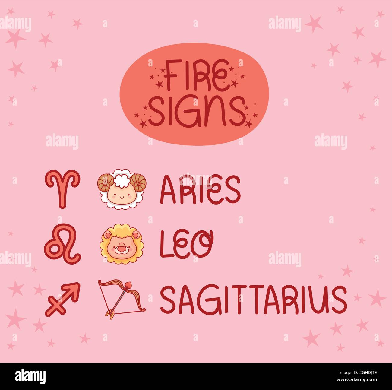 zodiac fire signs Stock Vector Image & Art Alamy