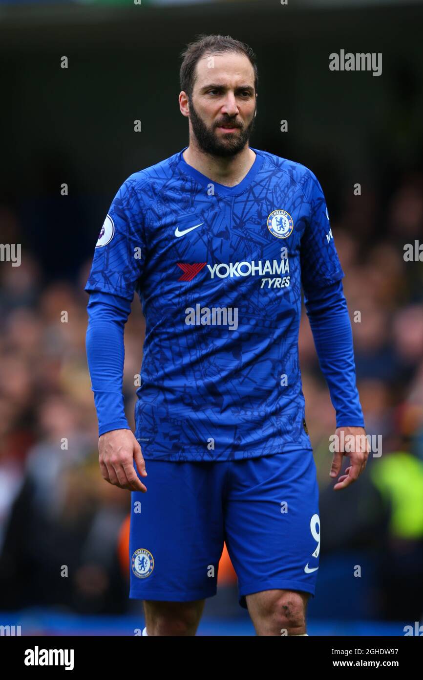 Gonzalo Higuain of Chelsea during the Premier League match at Stamford Bridge London. Picture date 5th May 2019. Picture credit should read Craig Mercer Sportimage via PA Images Stock Photo Alamy