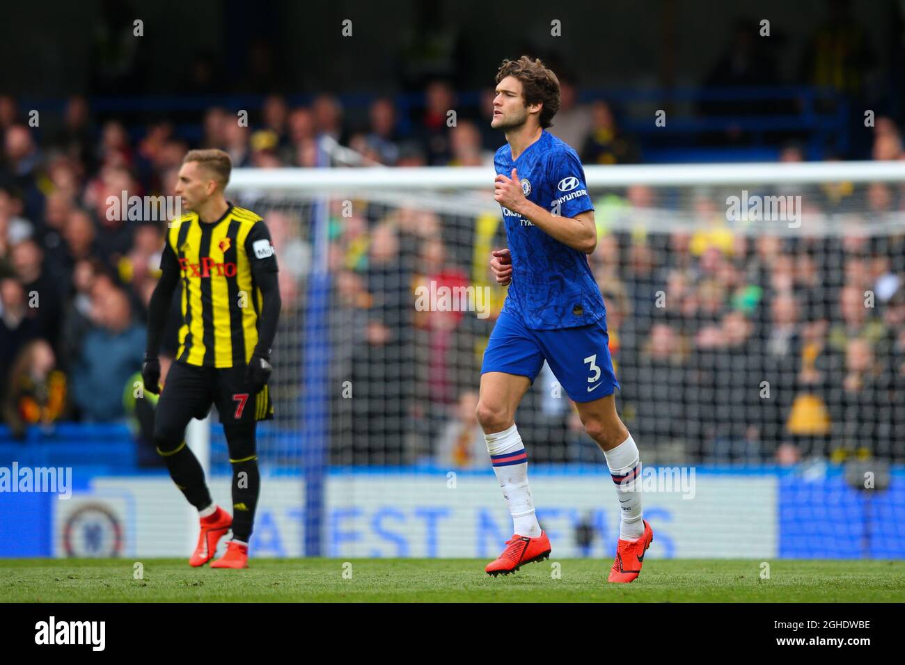 Marcos Alonso of Chelsea during the Premier League match at Stamford ...