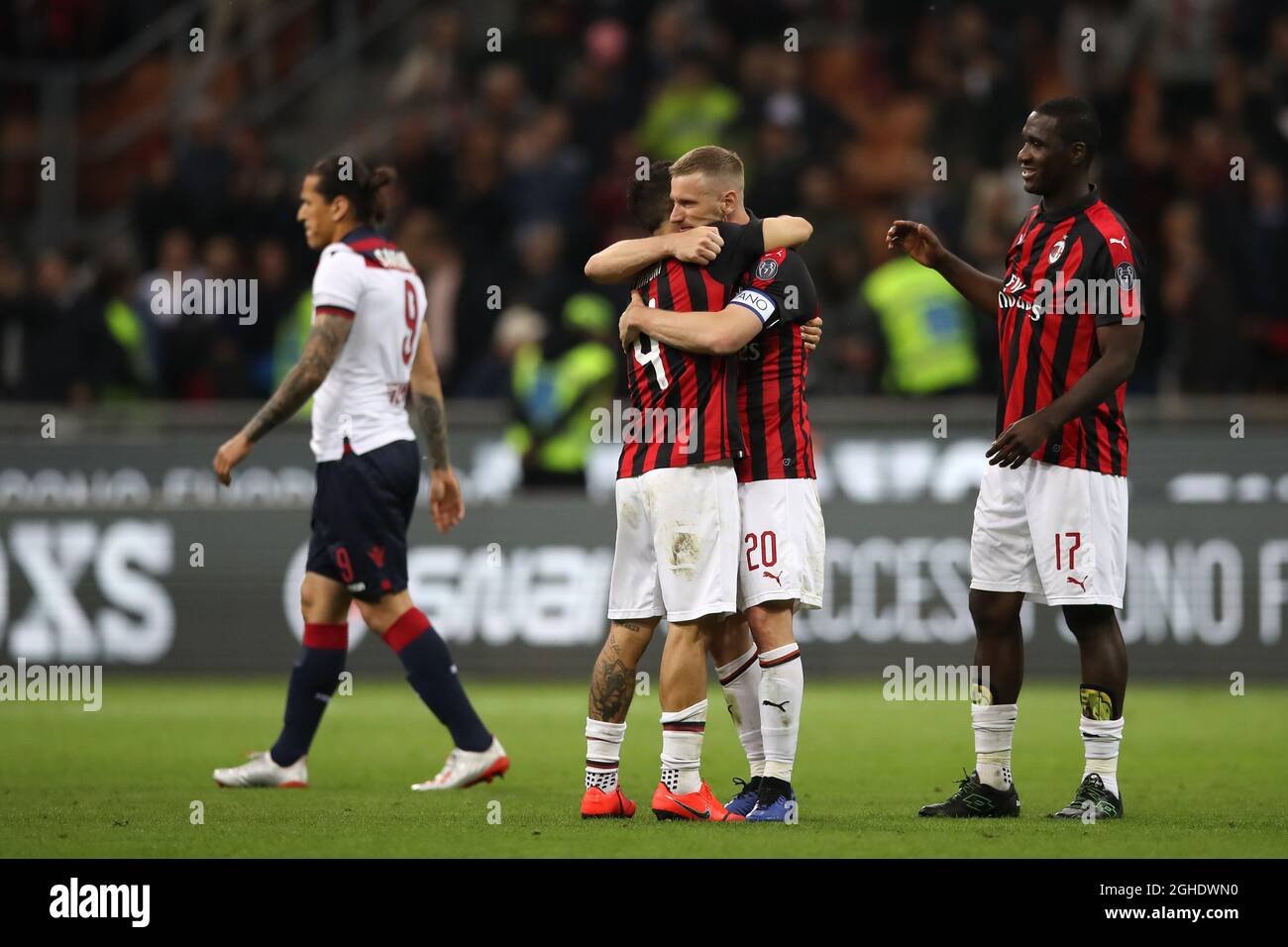 Ignazio Abate - Bottes De Match AC Milan (Serie A 2009-2010) - Portées En Match