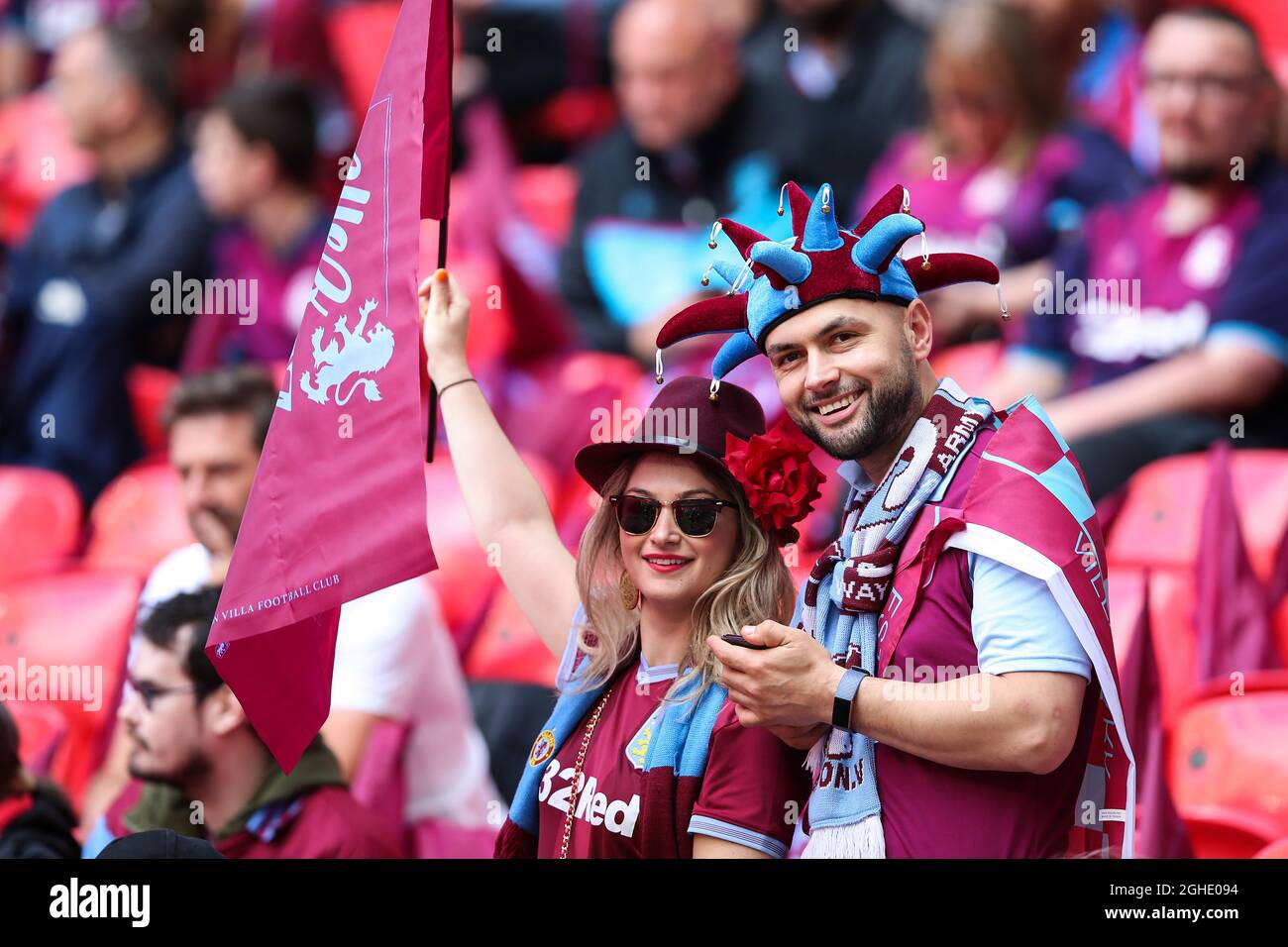 Aston Villa fans smiling before the Sky Bet Championship match at ...