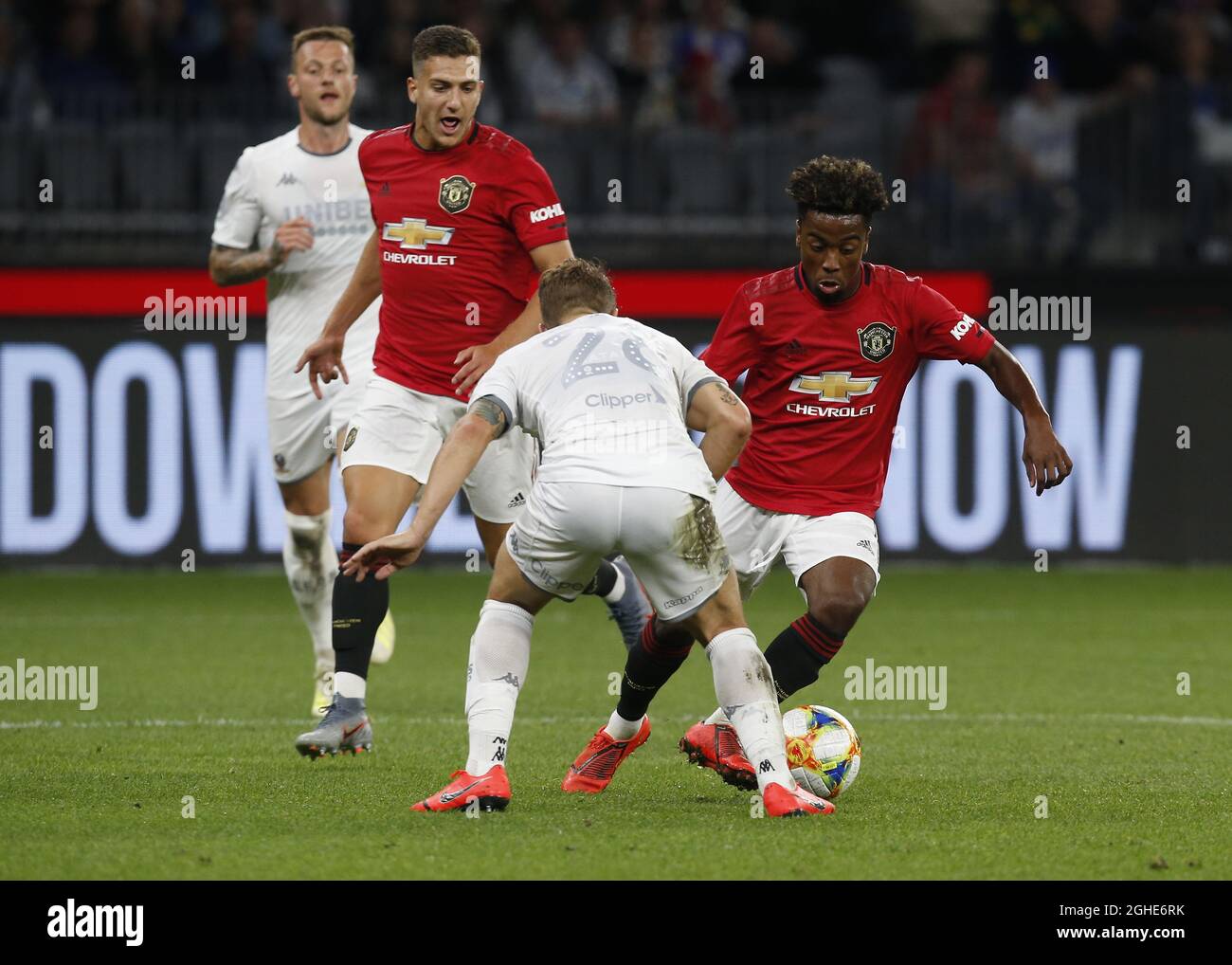 Manchester United Angel Gomes controls the ball during the Pre Season  Friendly match at the Optus Stadium, Perth. Picture date: 17th July 2019.  Picture credit should read: Theron Kirkman/Sportimage via PA Images