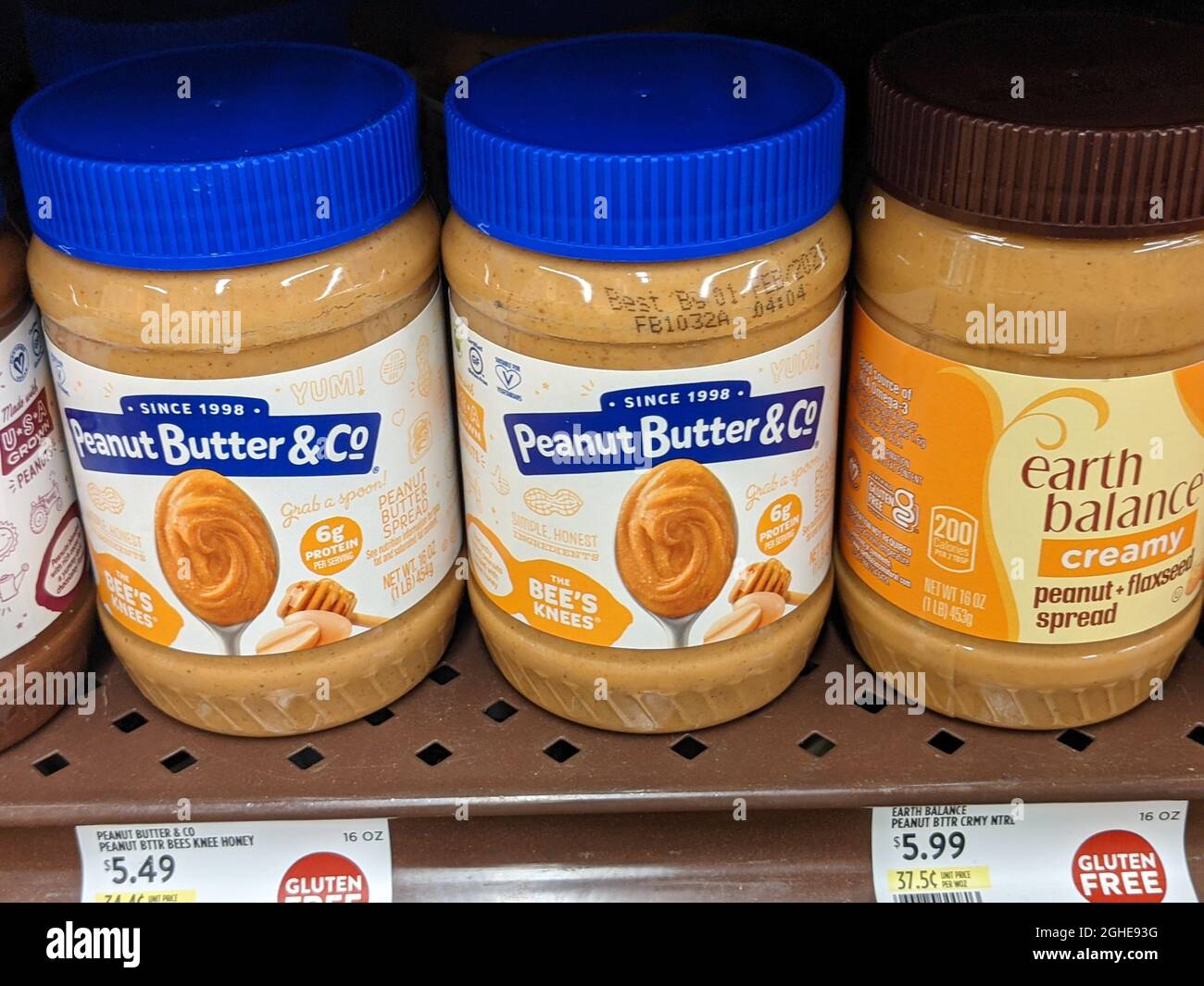 INDIANAPOLIS, UNITED STATES Aug 12, 2021 Various peanut butter