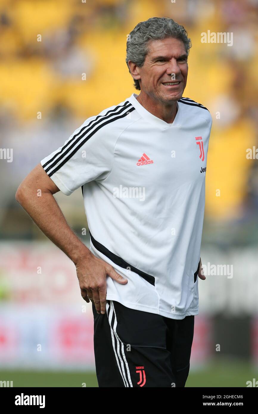 Juventus goalkeeping coach Claudio Filippi during the Serie A match at Stadio Ennio Tardini, Parma. Picture date: 24th August 2019. Picture credit should read: Jonathan Moscrop/Sportimage via PA Images Stock Photo