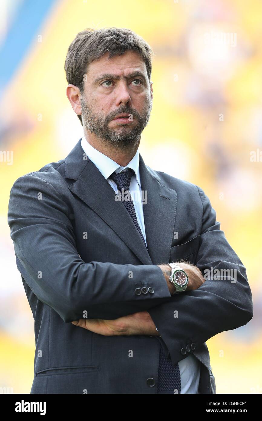 Juventus chairman Andrea Agnelli during the Serie A match at Stadio