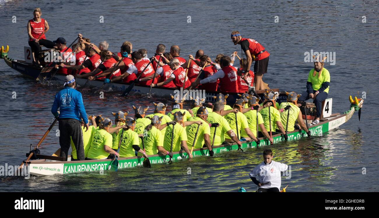 Dragon boat festival 2021 in Mülheim an der Ruhr, Germany Stock Photo