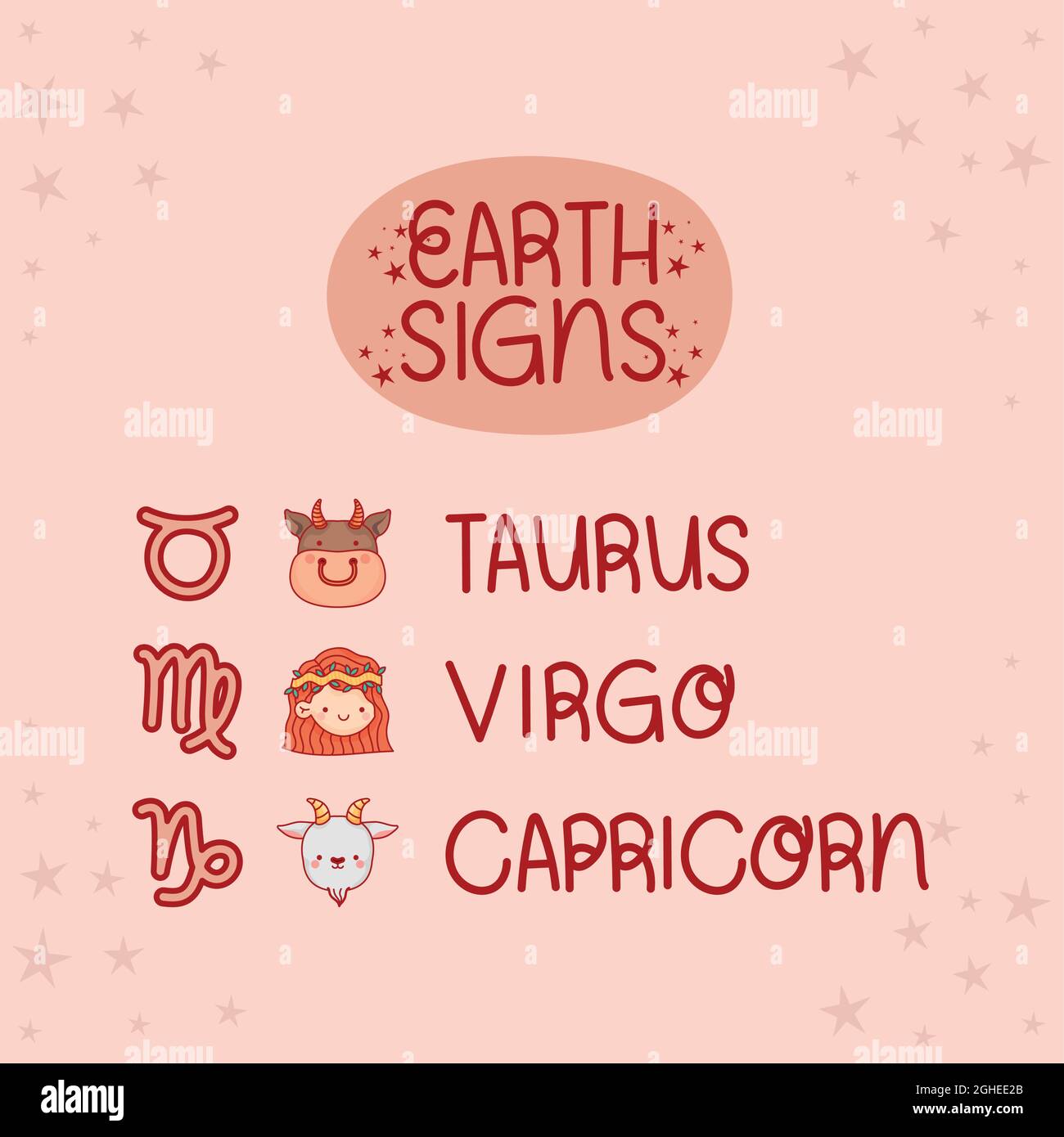 zodiac earth signs Stock Vector Image & Art Alamy