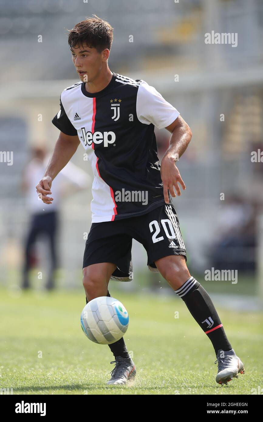 Pietro Beruatto of Juventus during the Lega Pro Serie C, group A match at  the Stadio Giuseppe Moccagatti, Alessandria. Picture date: 1st September  2019. Picture credit should read: Jonathan Moscrop/Sportimage via PA