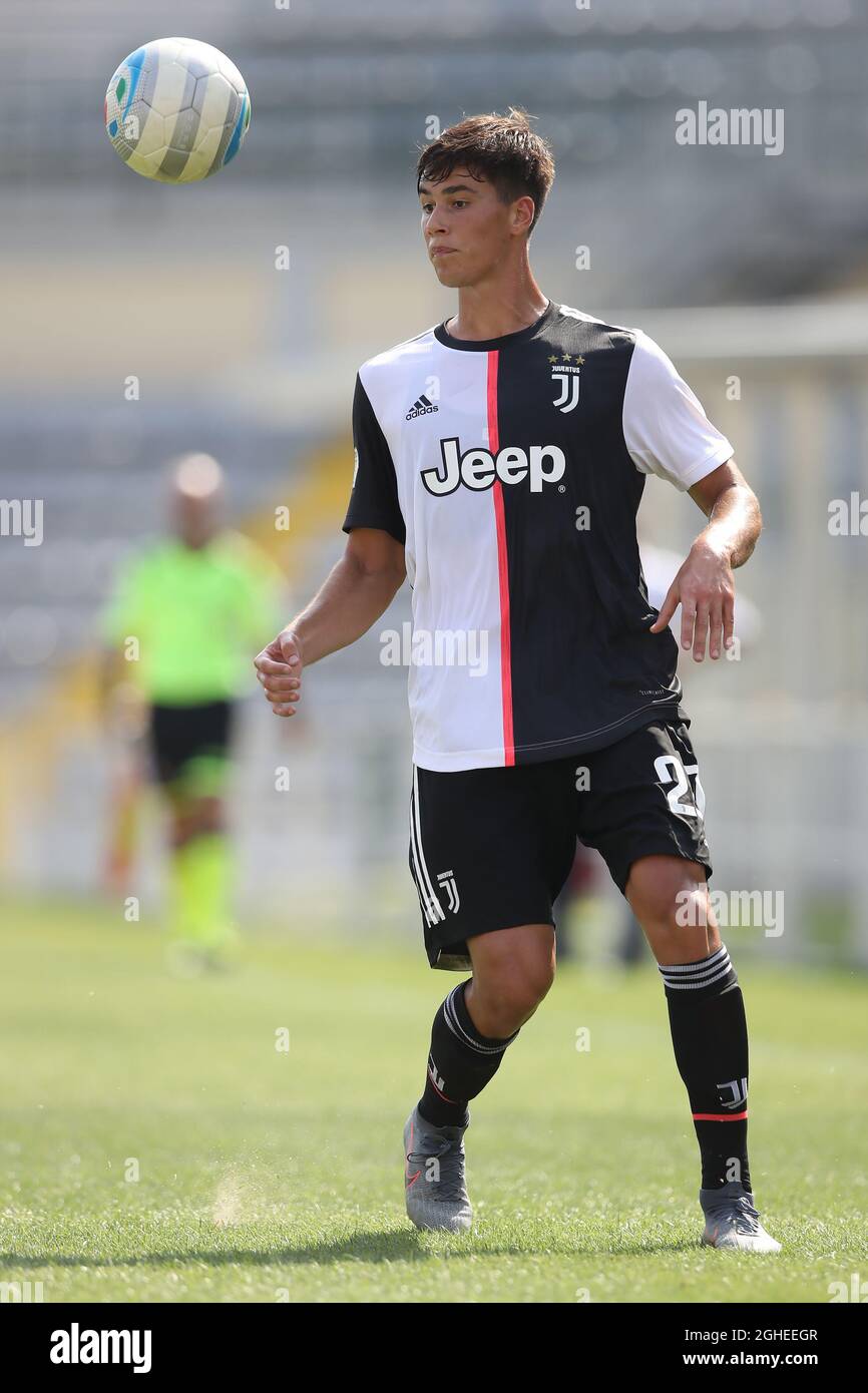 Pietro Beruatto of Juventus during the Lega Pro Serie C, group A match at  the Stadio Giuseppe Moccagatti, Alessandria. Picture date: 1st September  2019. Picture credit should read: Jonathan Moscrop/Sportimage via PA