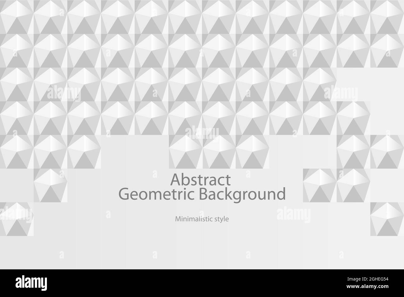 Square white abstract background. Vector background 3d paper art style ...