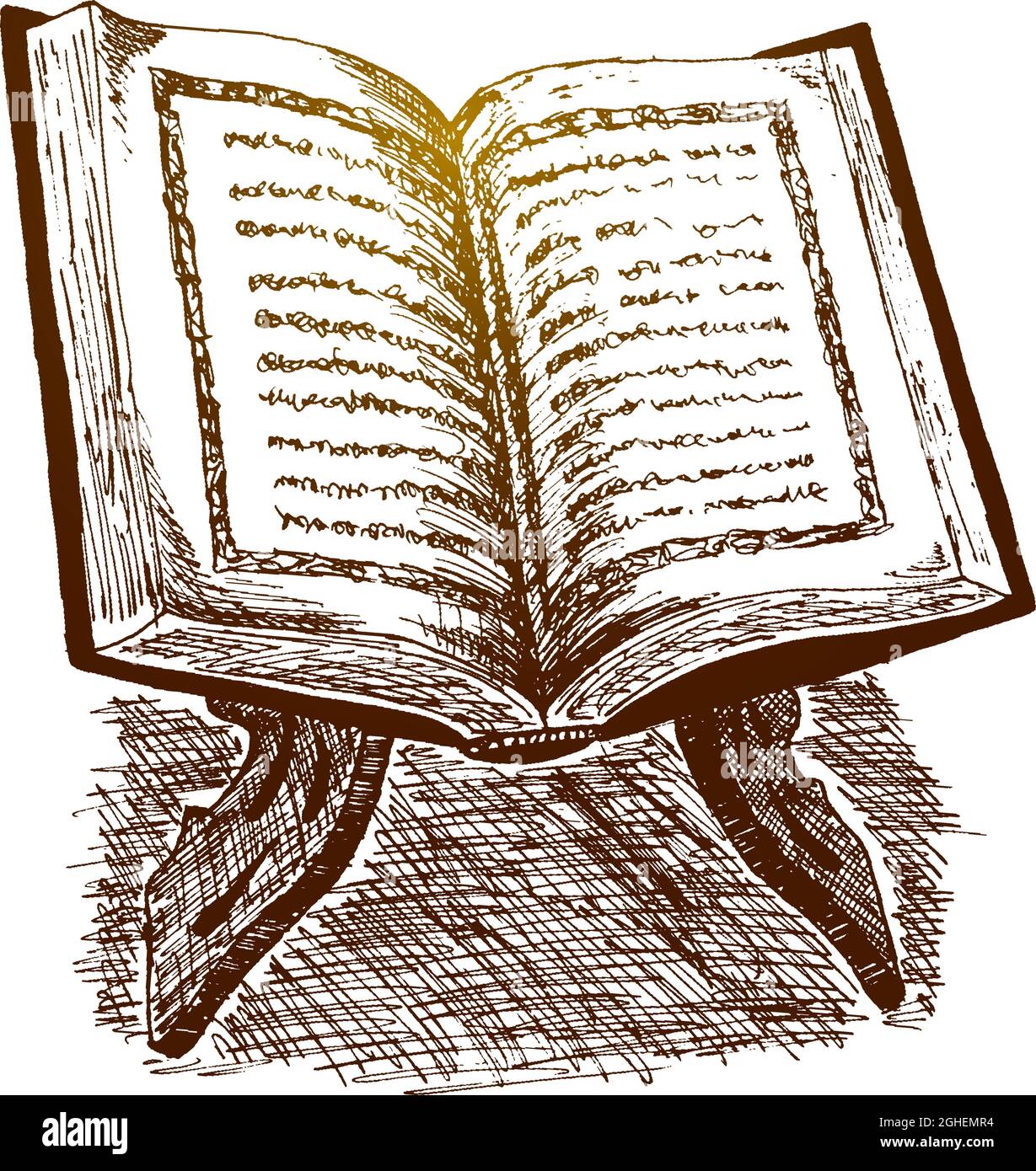Священная книга рисунок