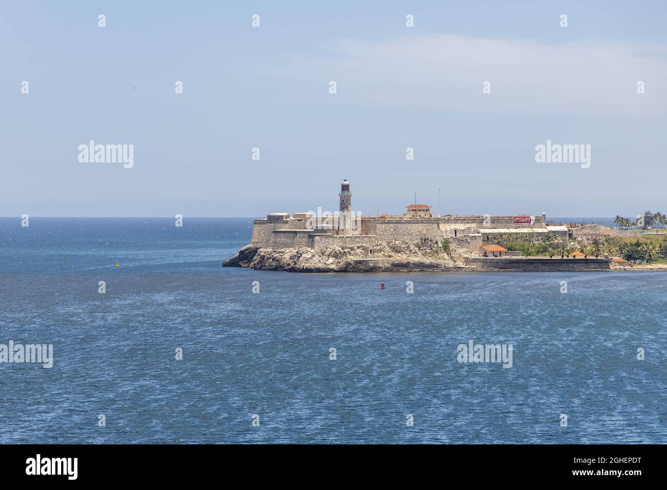 Cuba, Havana, the Morro-Cabana Military-Historical Site, Castillo de los  Tres Reyes Magos del Morro (a UNESCO Heritage Site Stock Photo - Alamy