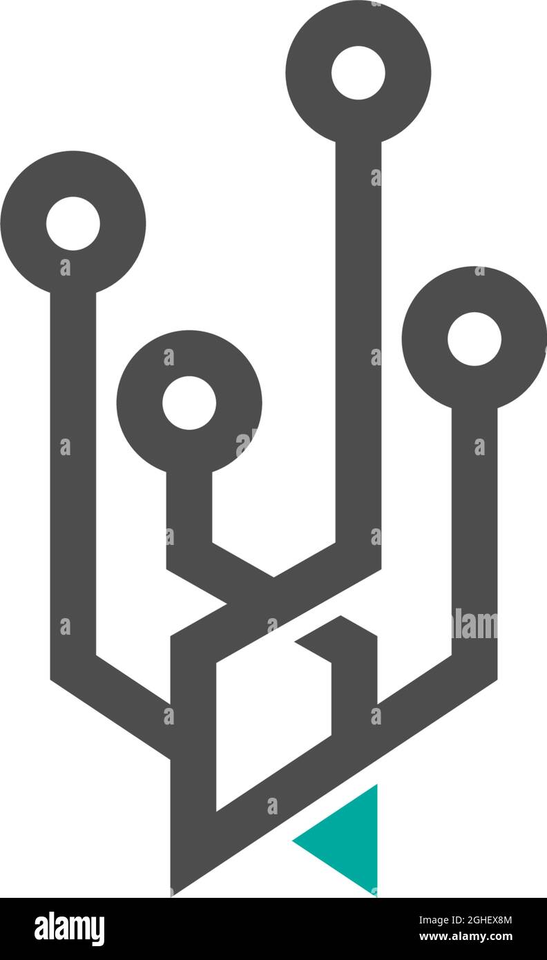 Circuit technology logo icon design vector template Stock Vector Image ...
