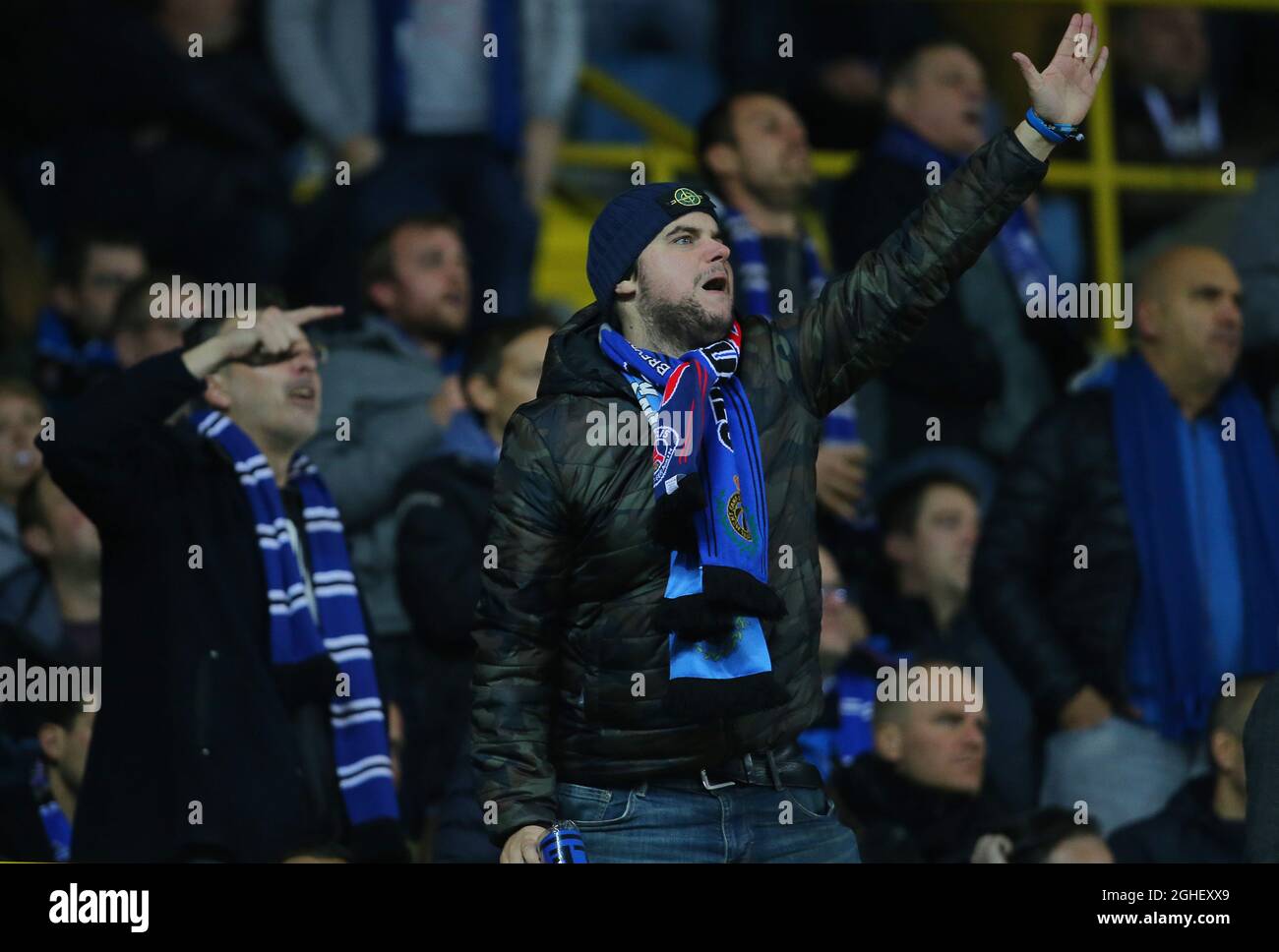 Club Brugge Fans During Europa League Editorial Stock Photo