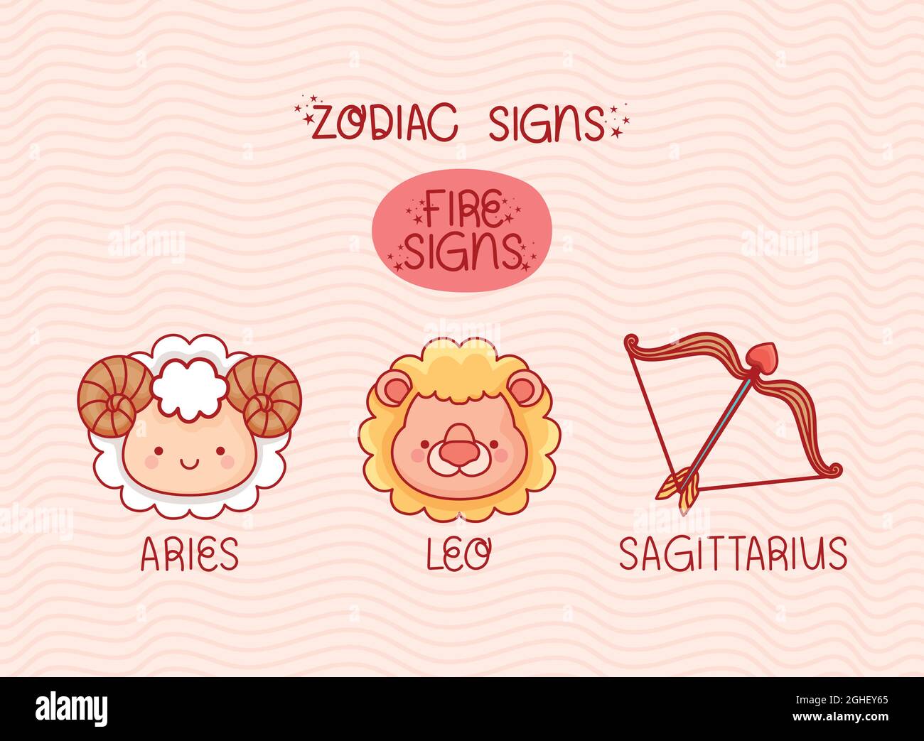 fire zodiac signs Stock Vector Image & Art - Alamy