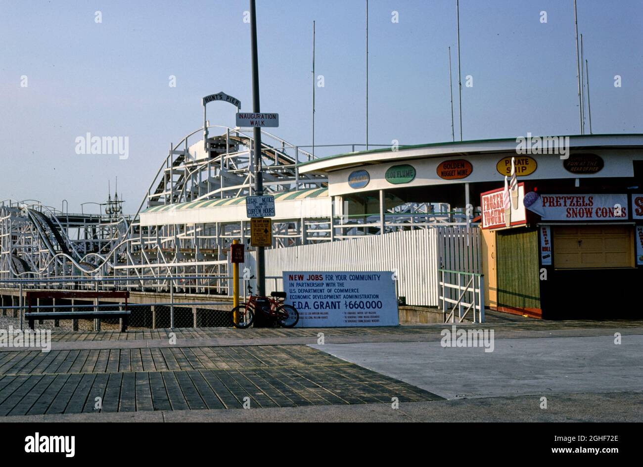 Hunt's Pier, Wildwood, New Jersey, 1978 Stock Photo