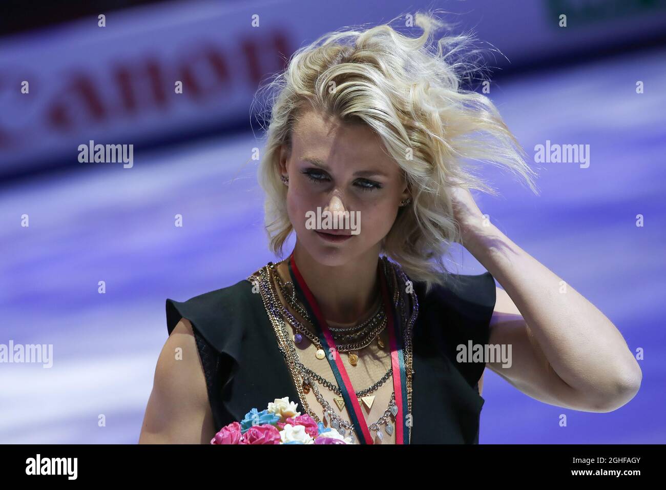 Madison Hubbell of USA at Palavela, Turin. Picture date 7th December