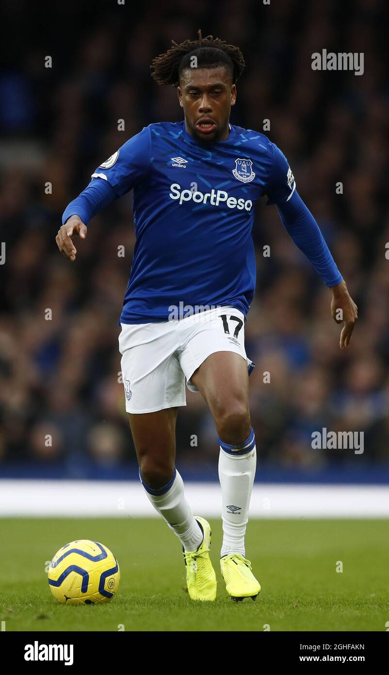 Alex Iwobi of Everton during the Premier League match at Goodison Park ...