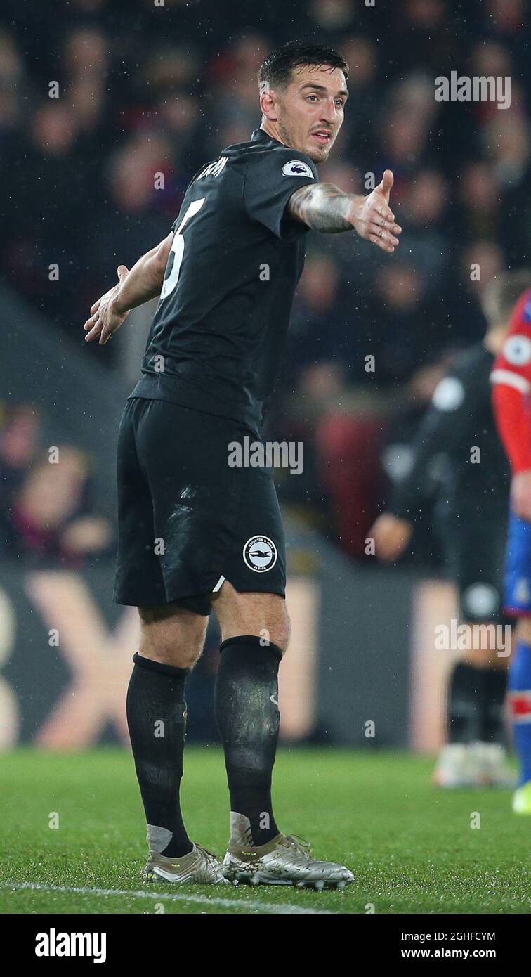 BrightonÕs Lewis Dunk during the Premier League match at Selhurst Park, London. Picture date: 16th December 2019. Picture credit should read: Paul Terry/Sportimage via PA Images Stock Photo