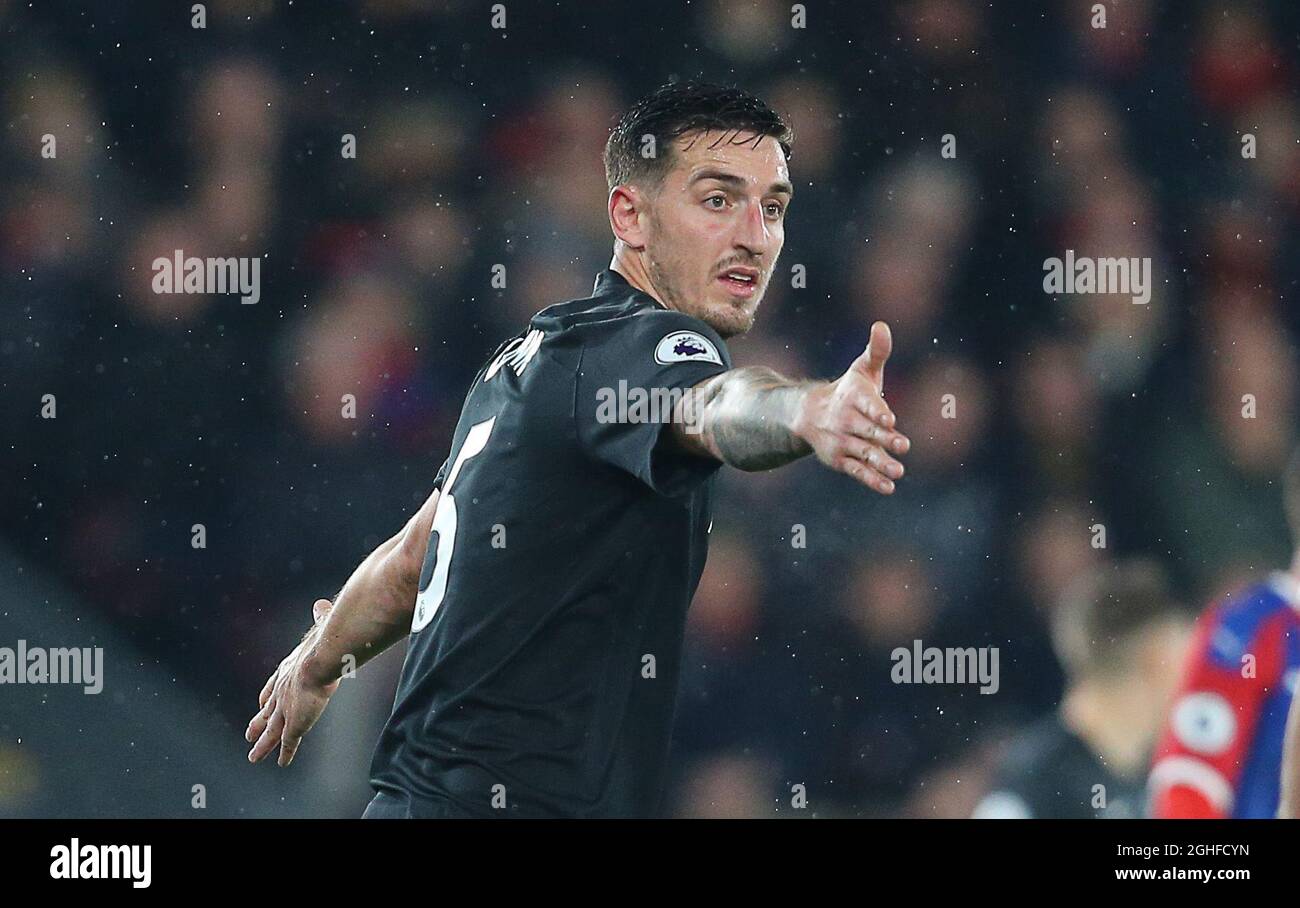 BrightonÕs Lewis Dunk during the Premier League match at Selhurst Park, London. Picture date: 16th December 2019. Picture credit should read: Paul Terry/Sportimage via PA Images Stock Photo