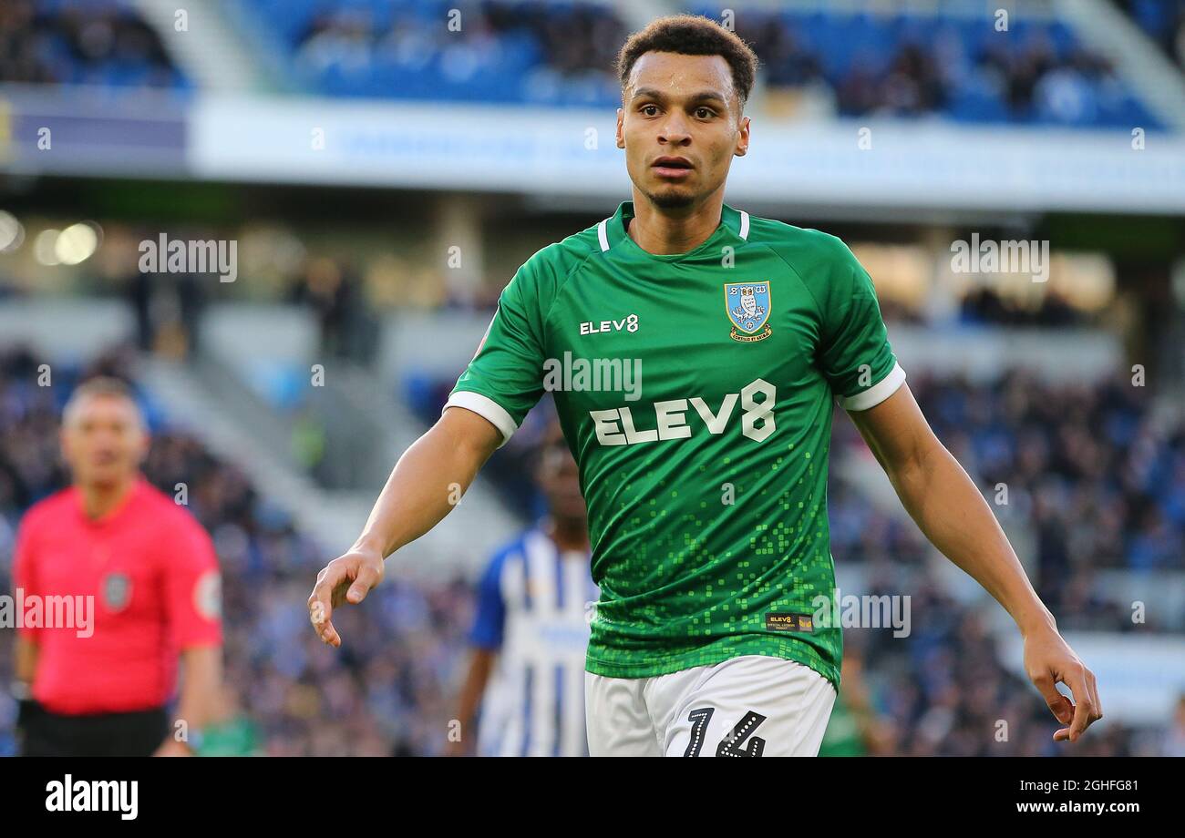 Sheffield WednesdayÕs Jacob Murphy during the FA Cup match at the American Express Community Stadium, Brighton and Hove. Picture date: 4th January 2020. Picture credit should read: Paul Terry/Sportimage via PA Images Stock Photo