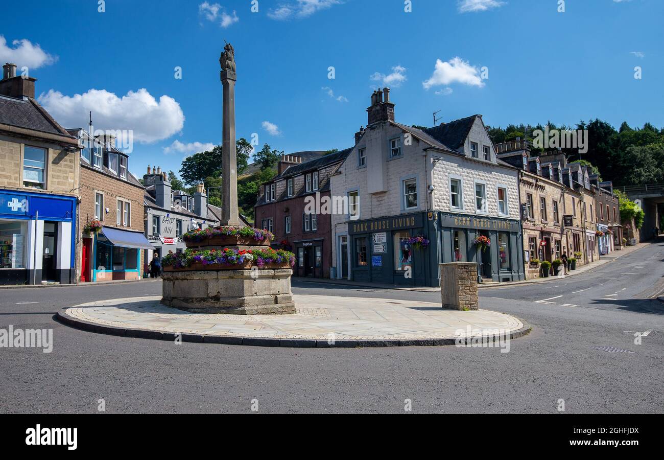 The Scottish Borders town of Melrose, Scotland, UK Stock Photo