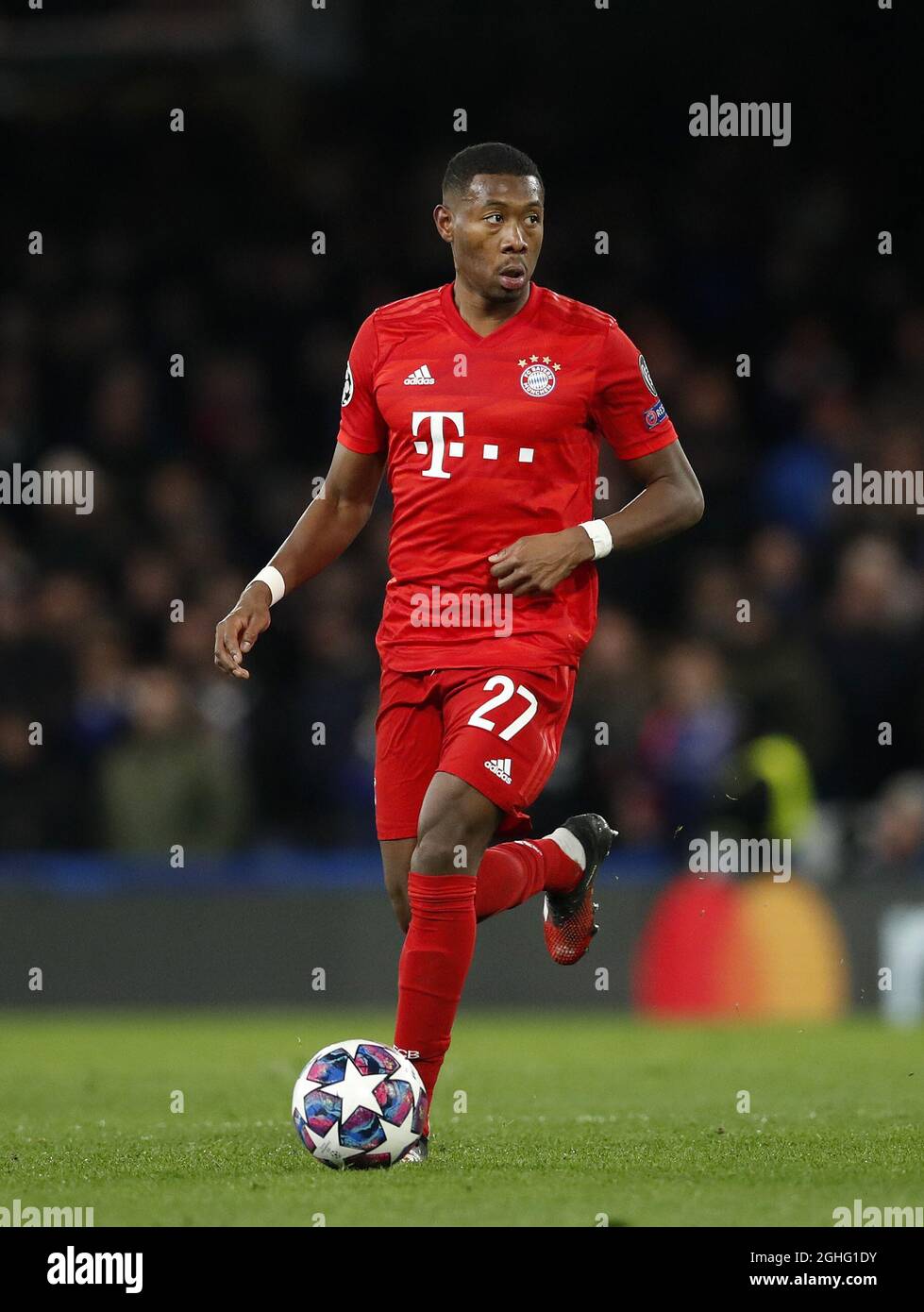 Munich's David Alaba during the UEFA Champions League match at Stamford ...