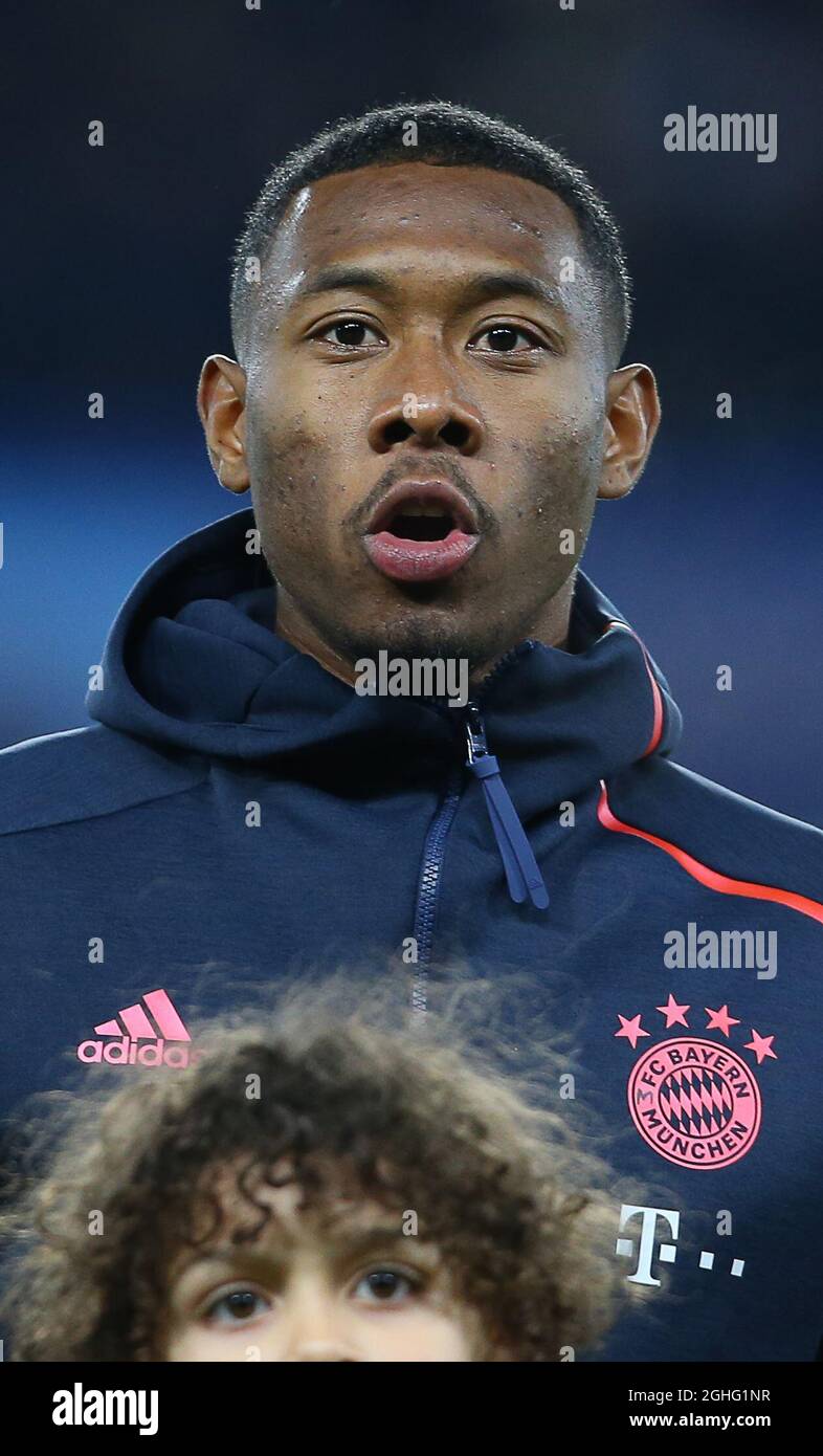 Bayernâ€™s David Alaba during the UEFA Champions League match at ...