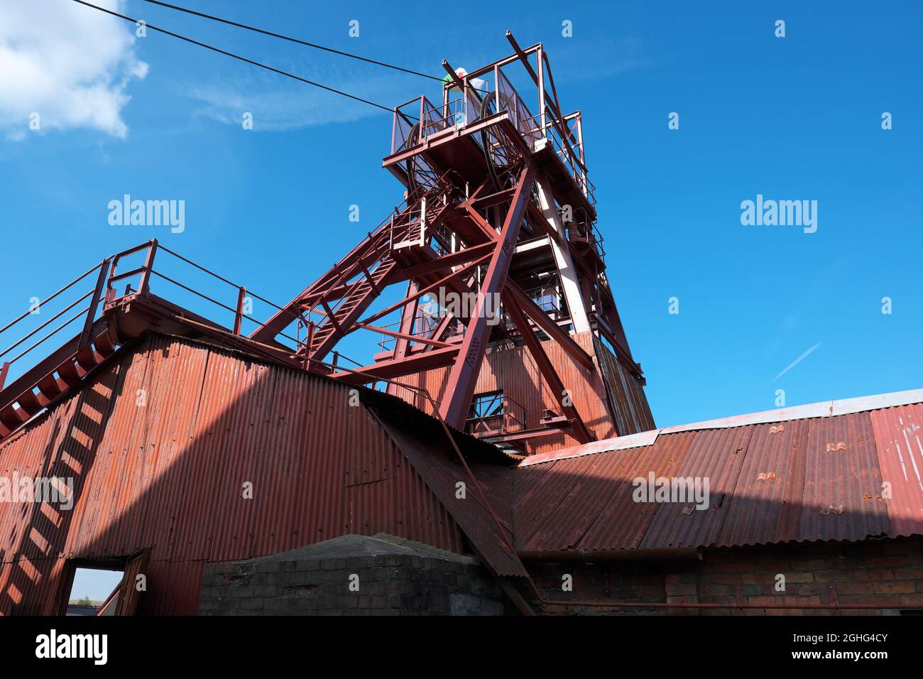 Big Pit National Coal Museum preserved coal mine and World Heritage Site at Blaenavon Wales UK in September 2021 Stock Photo