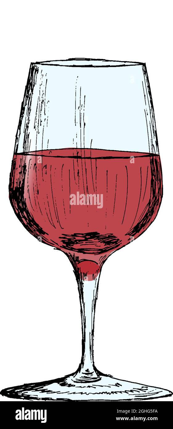 Art Painting Drawing Red Wine Glass Tilt Splash Poster Print : Amazon.ca:  Home