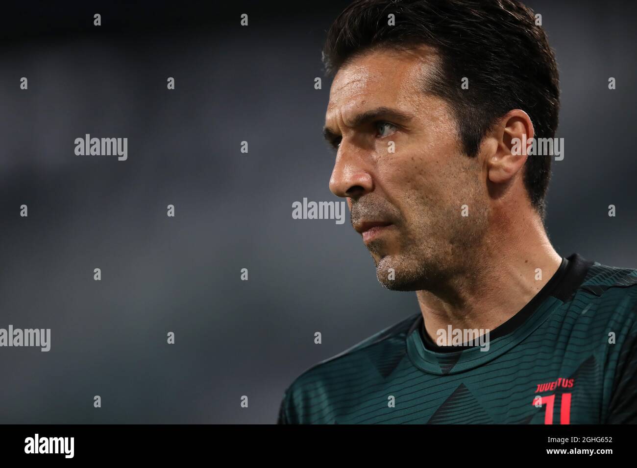 Juventus's Italian goalkeeper Gianluigi Buffon during the Serie A match at Allianz Stadium, Turin. Picture date: 26th June 2020. Picture credit should read: Jonathan Moscrop/Sportimage via PA Images Stock Photo
