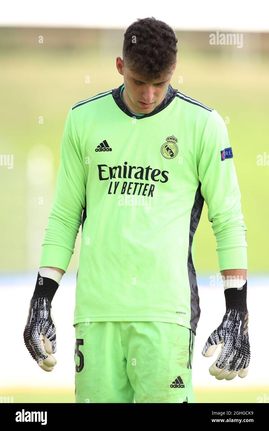 Luis Lopez of Real Madrid during the UEFA Youth League match at Colovray Sports Centre, Nyon. Picture date: 19th August 2020. Picture credit should read: Jonathan Moscrop/Sportimage via PA Images Stock Photo