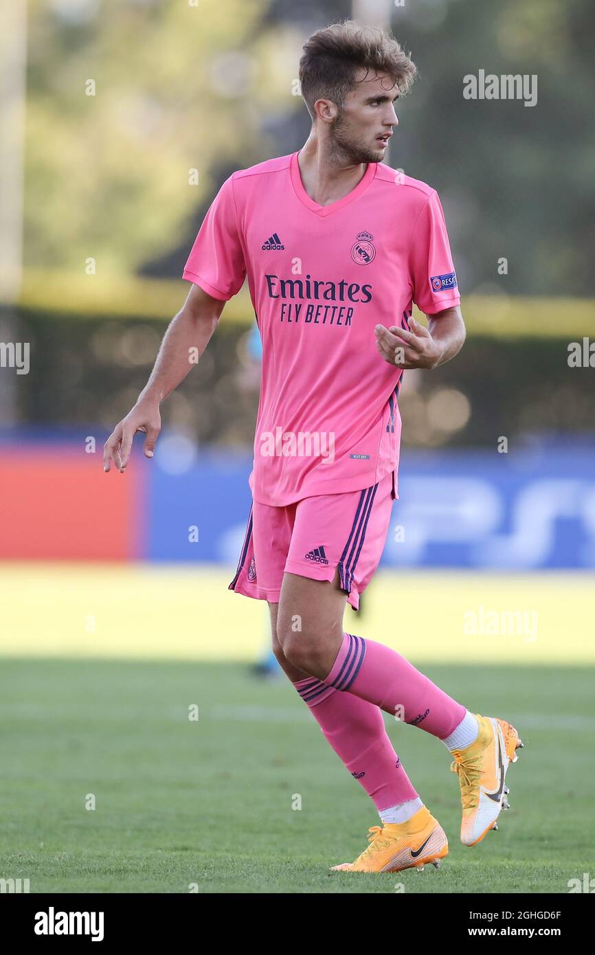 Pablo Ramon of Real Madrid during the UEFA Youth League match at Colovray  Sports Centre, Nyon.