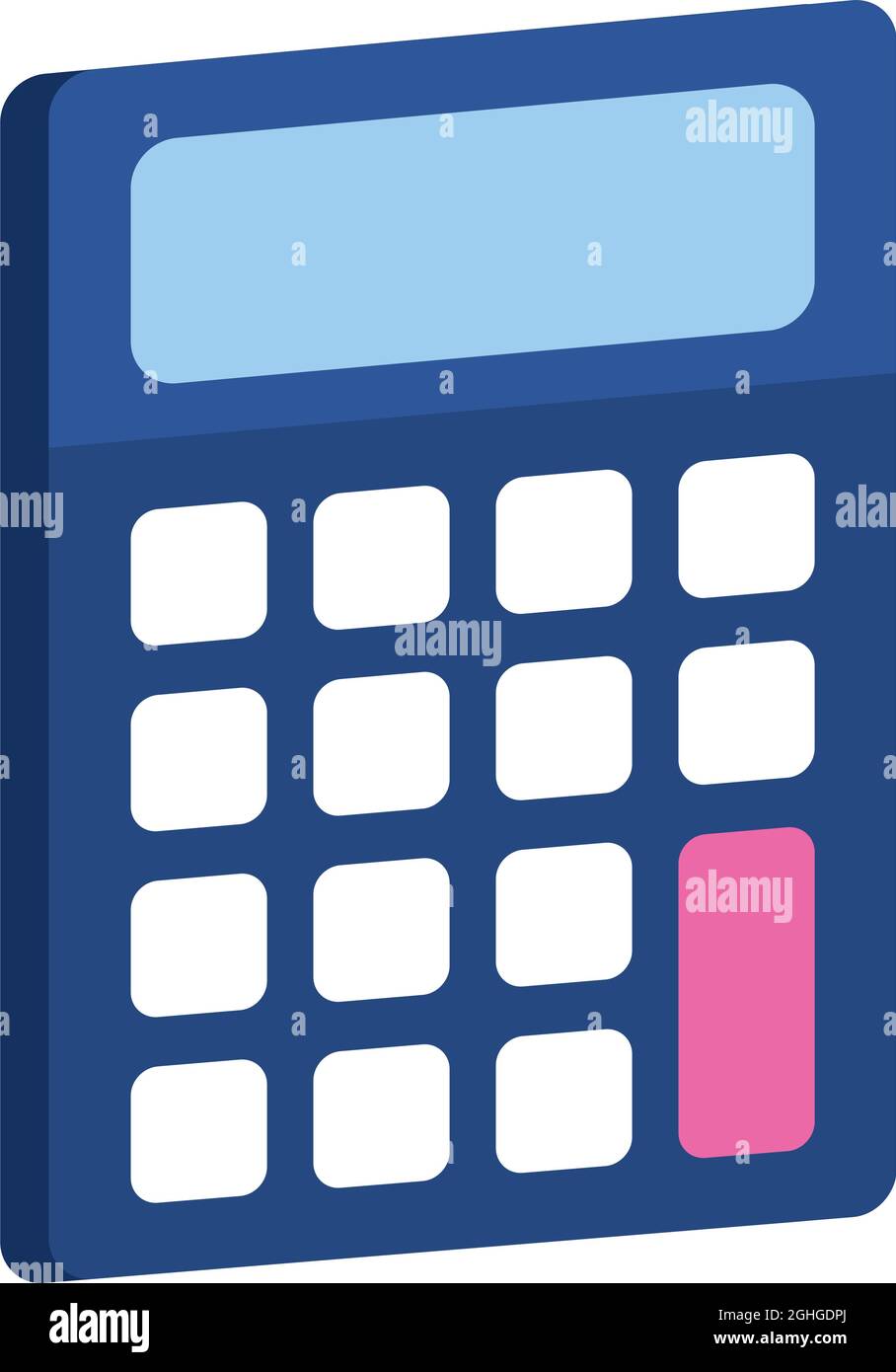 blue calculator illustration Stock Vector Image & Art - Alamy