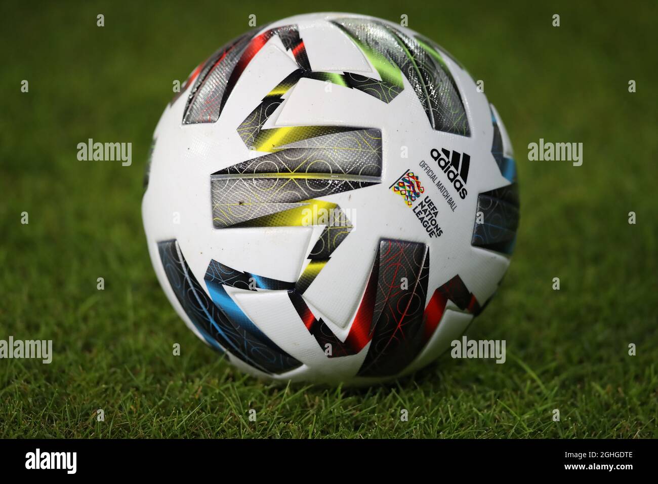 An Adidas Nations League Official matchball during the UEFA Nations League  match at Stadio Ennio Tardini,