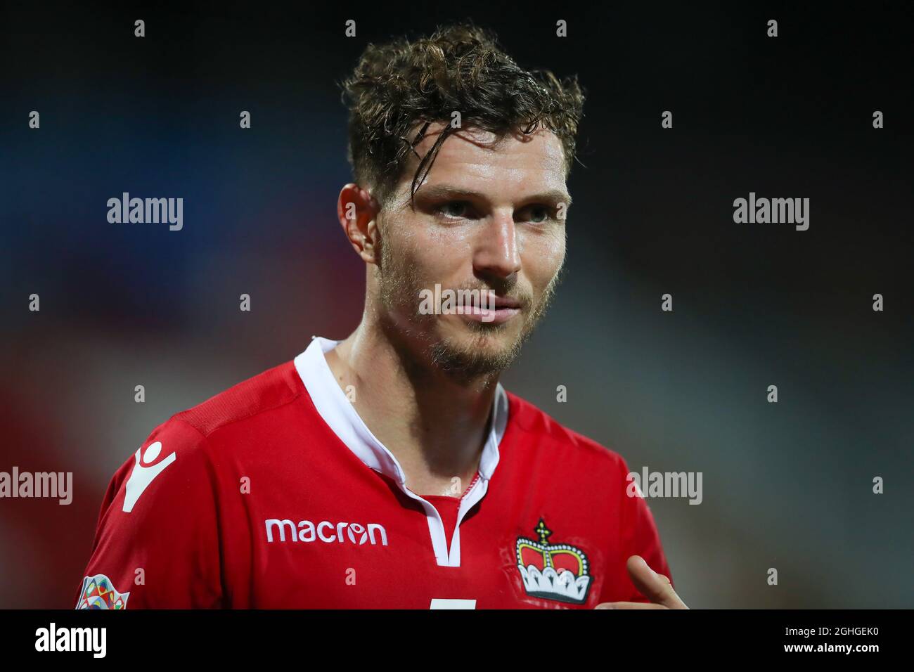 Marcel Buchel of Liechtenstein during the UEFA Nations League match at Stadio Romeo Neri, Rimini. Picture date: 8th September 2020. Picture credit should read: Jonathan Moscrop/Sportimage via PA Images Stock Photo