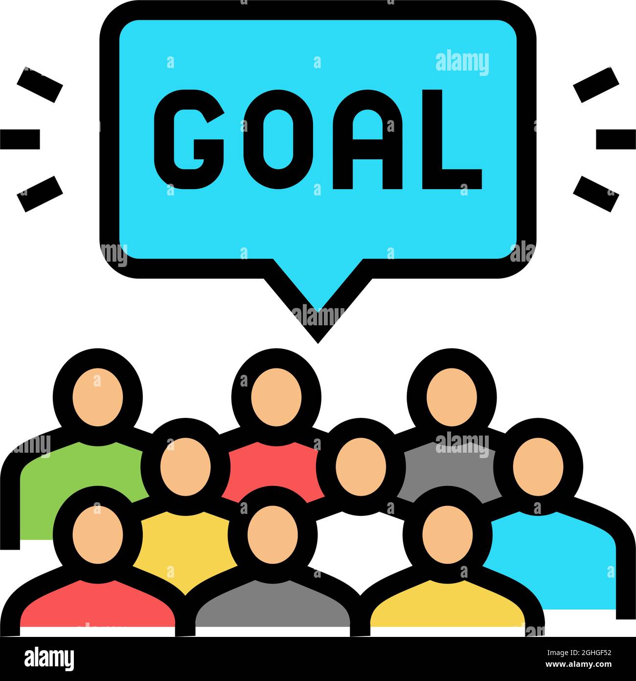 fans soccer color icon vector illustration Stock Vector Image & Art Alamy