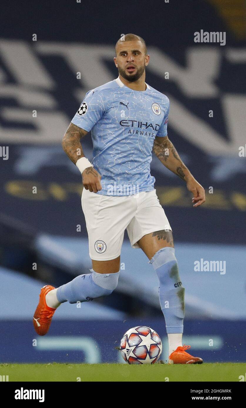 Kyle Walker of Manchester City during the UEFA Champions League match at  the Etihad Stadium, Manchester.