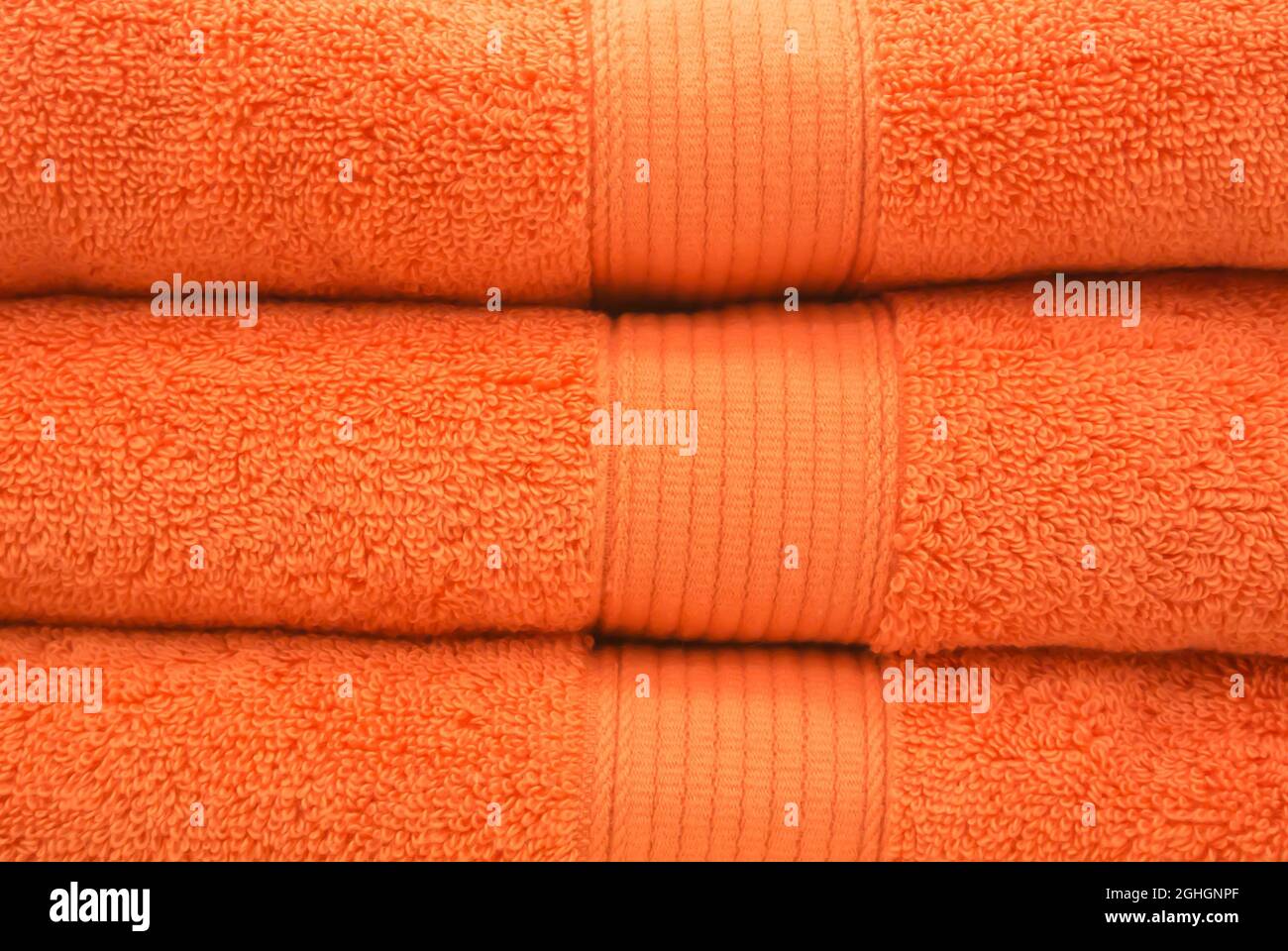 Stack of Folded Towels Stock Photo Alamy